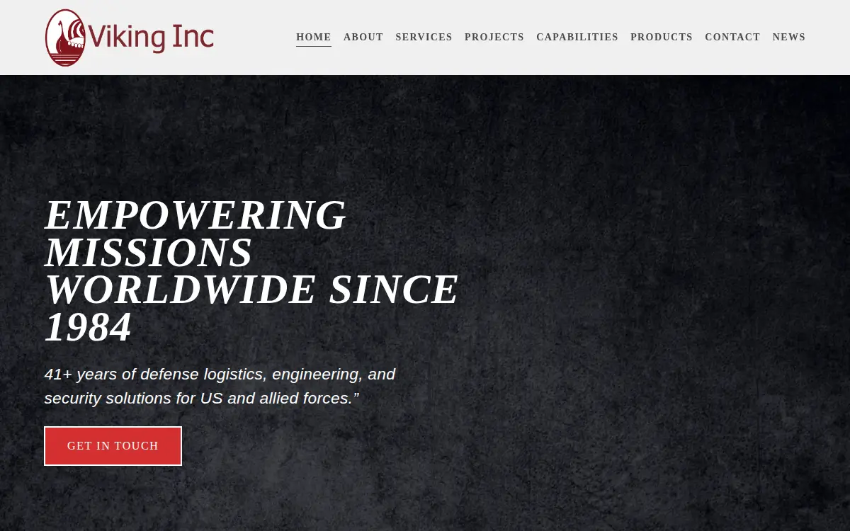 Homepage of Viking Incorporated