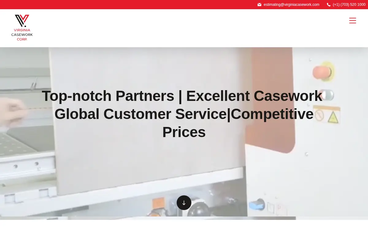 Homepage of Virginia Casework CORP