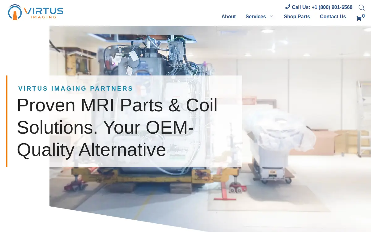 Homepage of Virtus Imaging Partners LLC