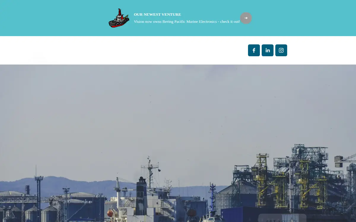 Homepage of Vision Electric Northwest, INC