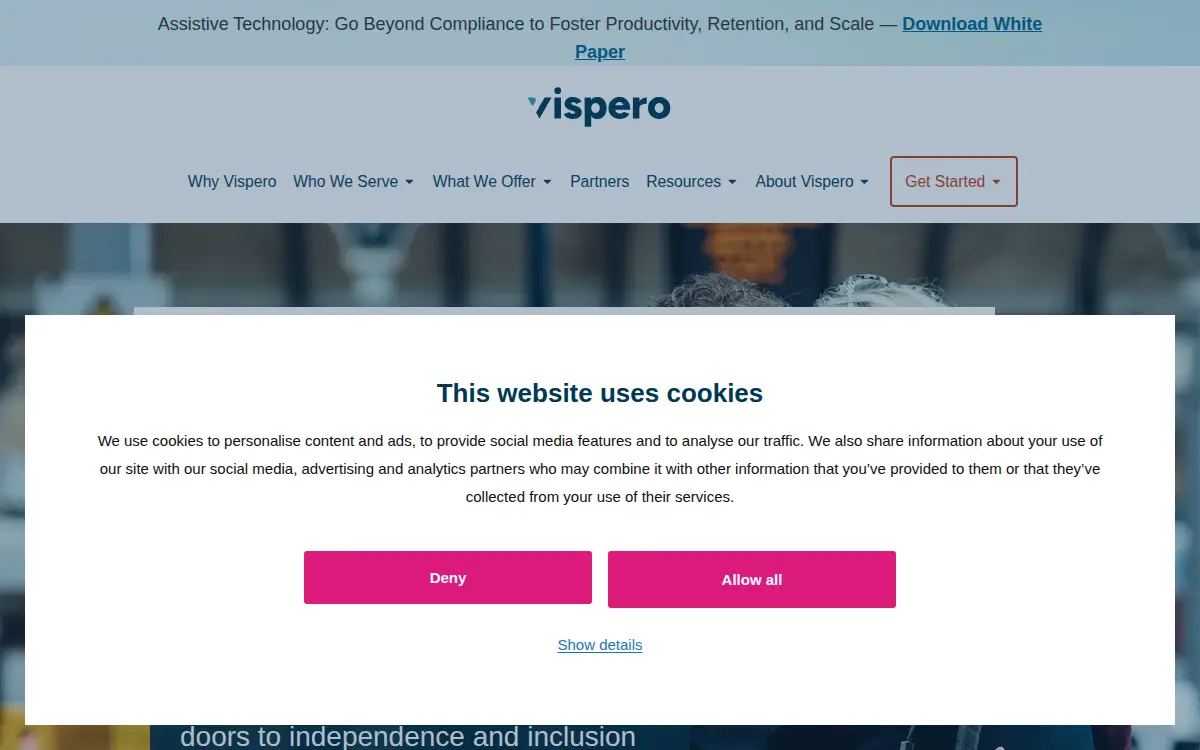 Homepage of Freedom Scientific INC.