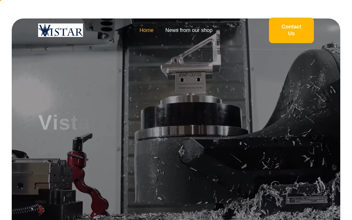 Homepage of Vistar Machine Shop, INC.
