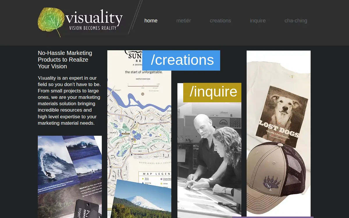 Homepage of Visuality