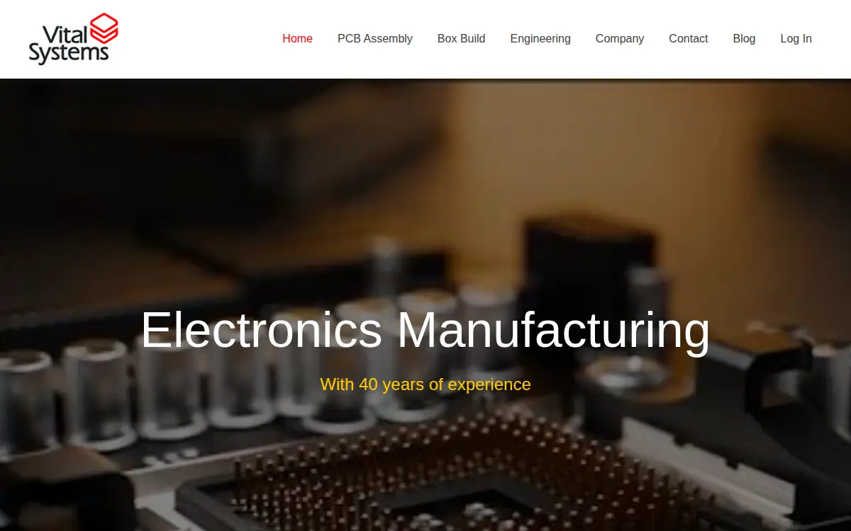 Homepage of Vital Systems CORP