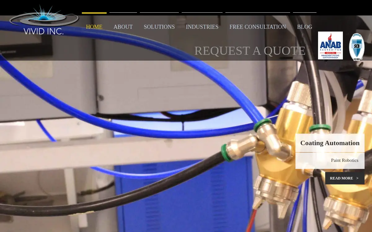 Homepage of Vivid INC