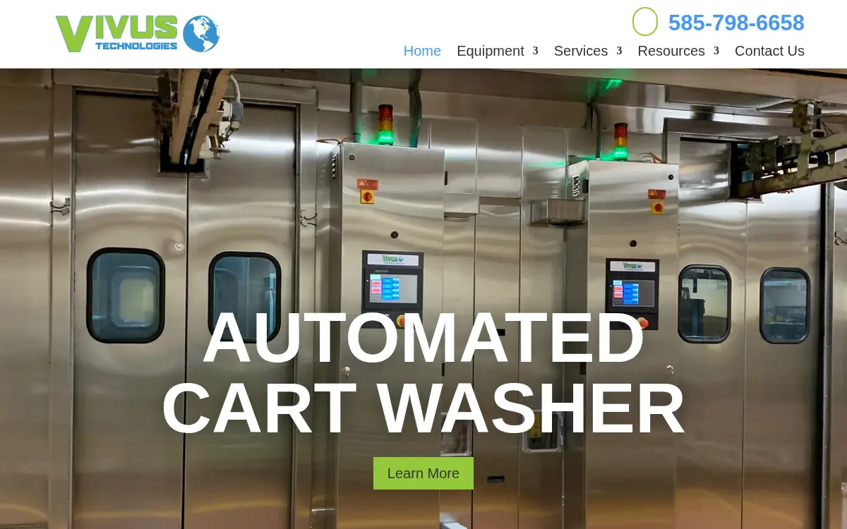 Homepage of Vivus Technologies LLC