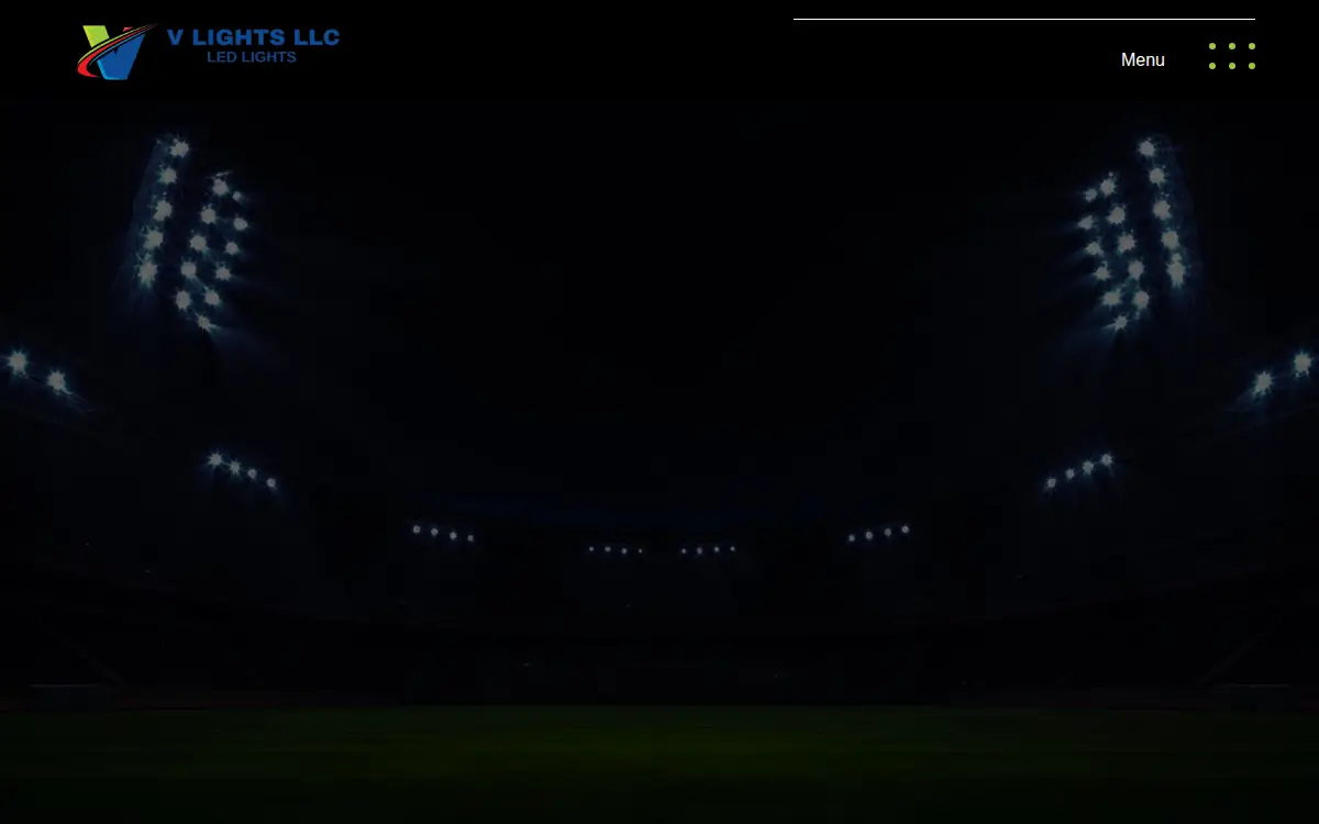 Homepage of V Lights LLC