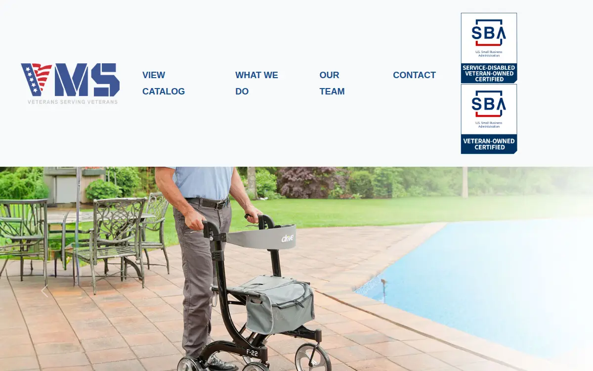 Homepage of Veterans Medical Supply INC