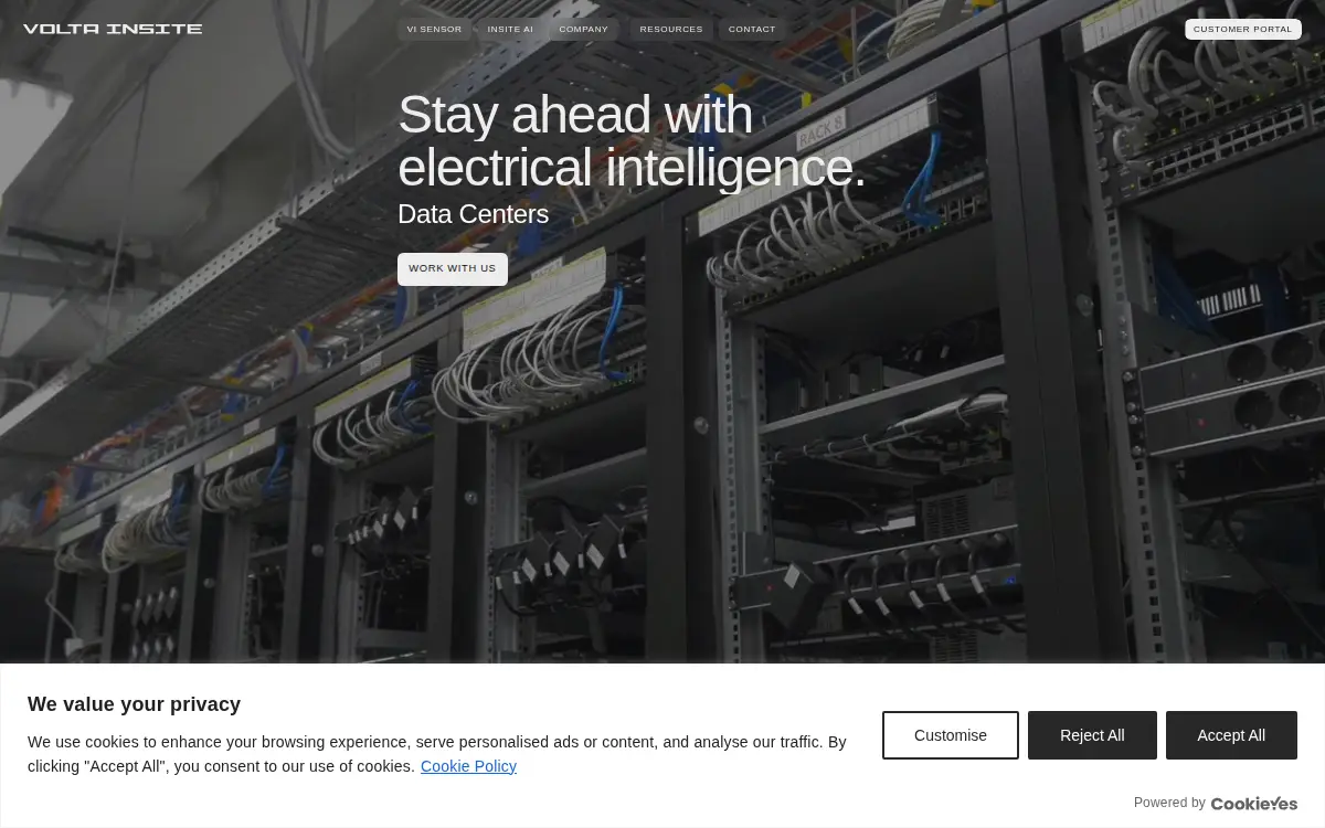 Homepage of Volta Insite US INC