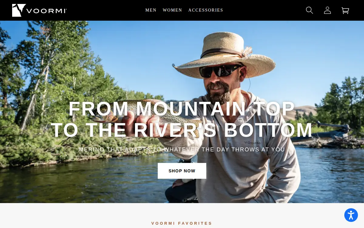 Homepage of Voormi LLC
