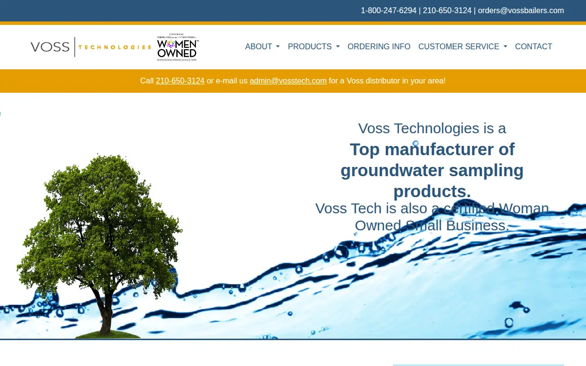 Homepage of Voss Technologies INC