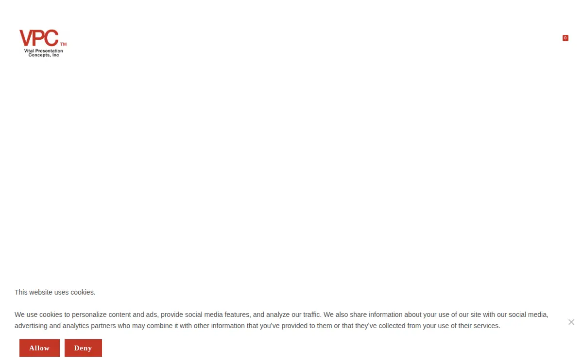 Homepage of Vital Presentation Concepts INC