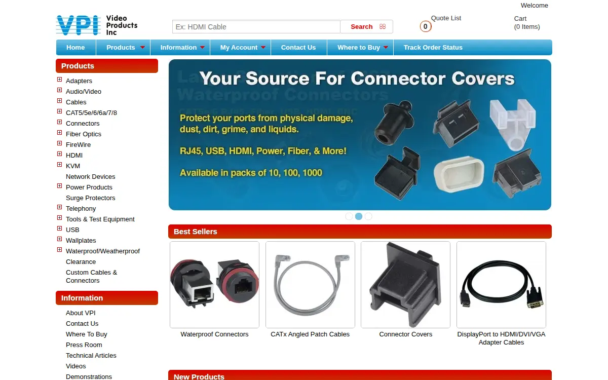 Homepage of Video Products INC