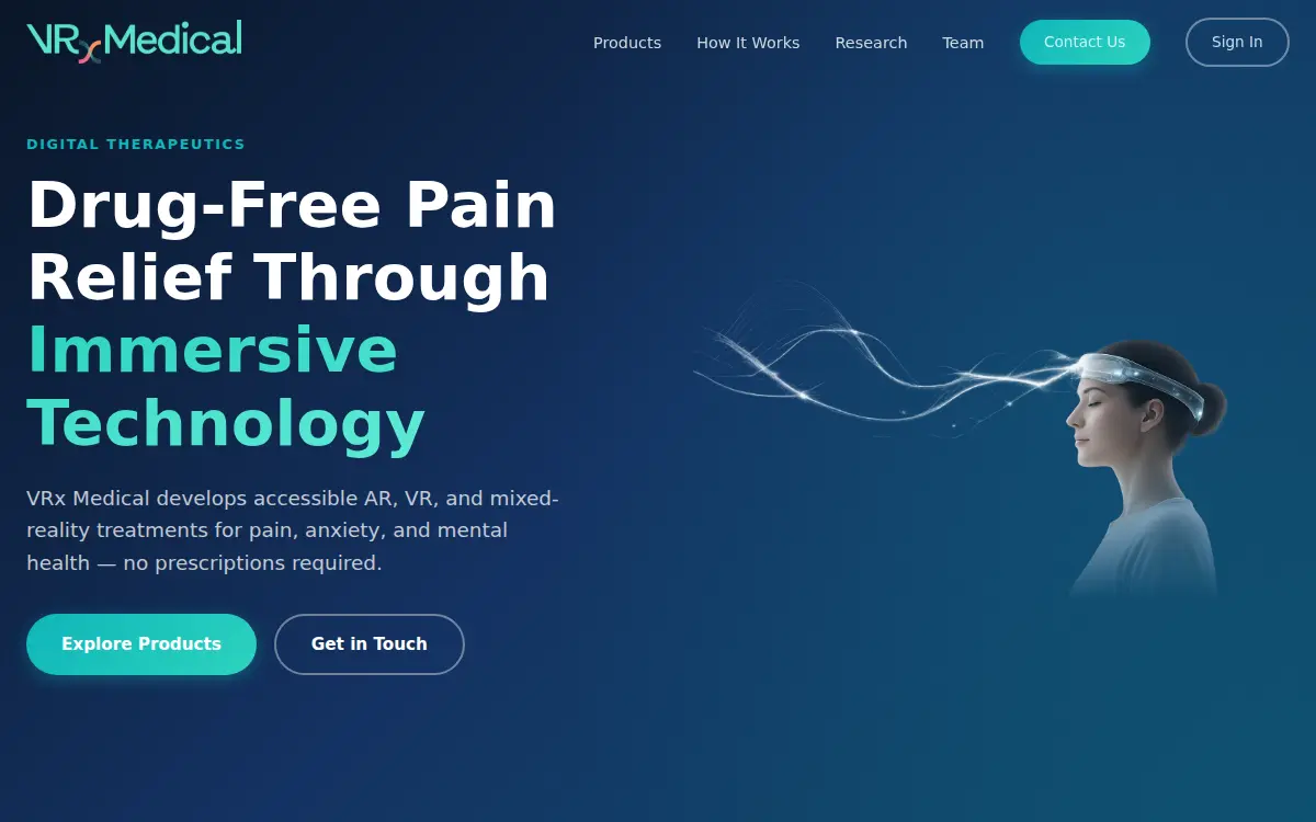 Homepage of Vrx Medical INC.