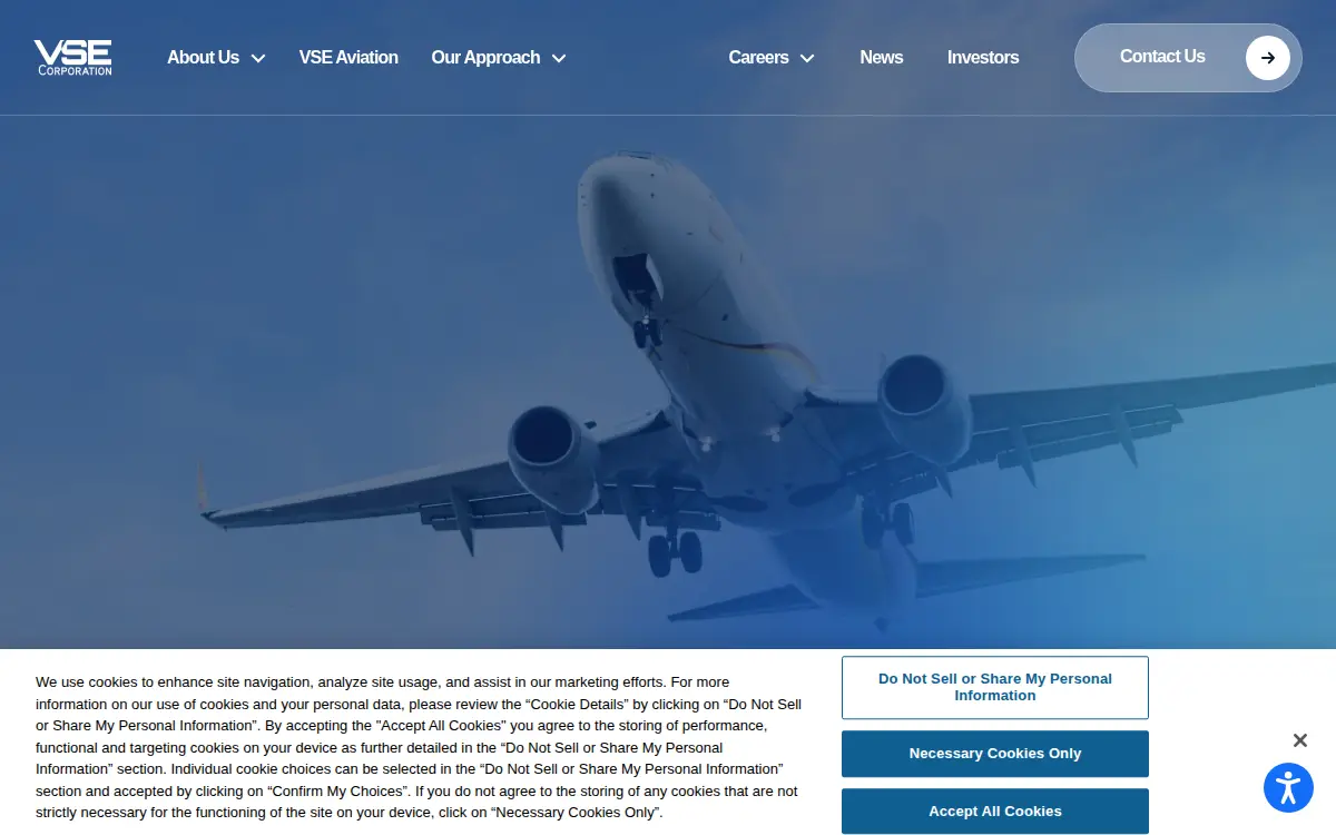 Homepage of Vse Corporation