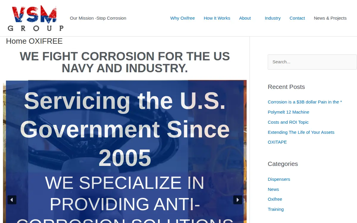 Homepage of Vsm Group LLC