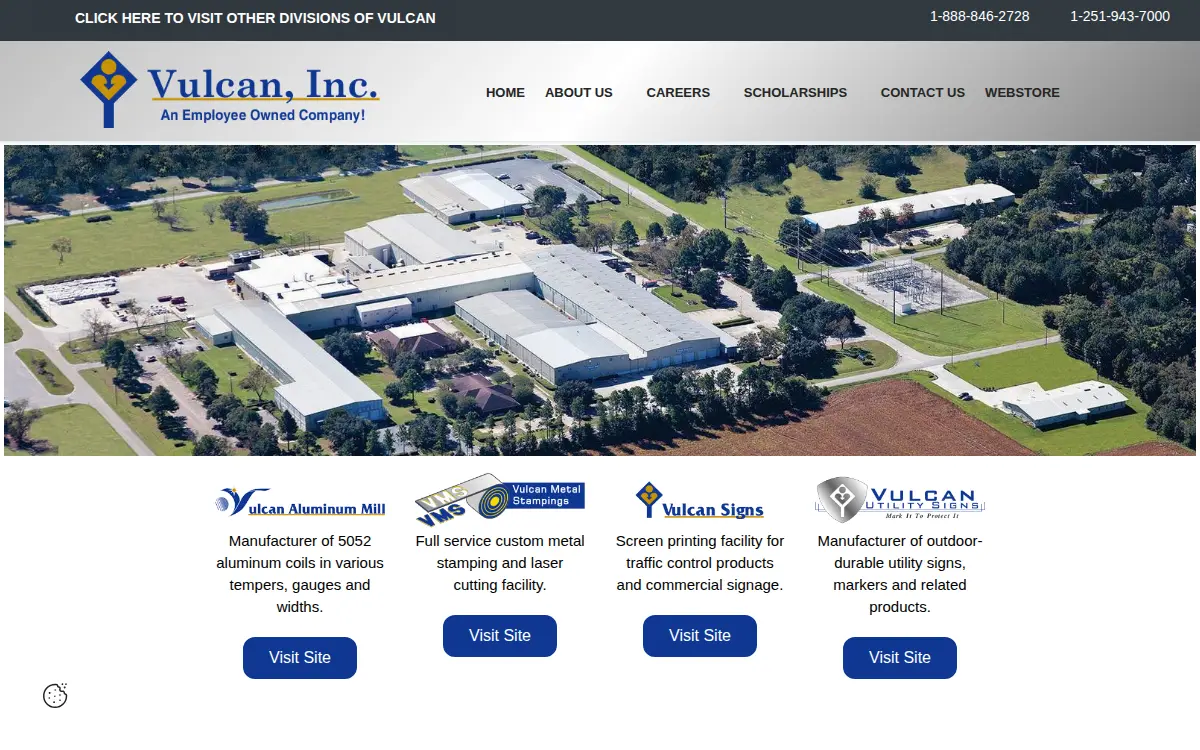 Homepage of Vulcan INC