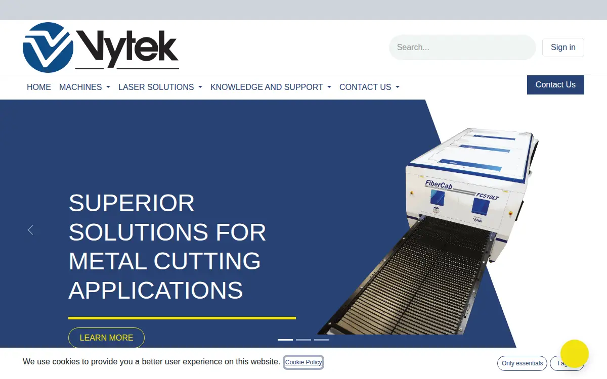 Homepage of Vinyl Technologies INC