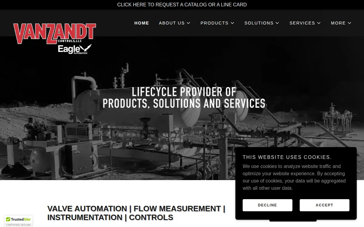 Homepage of Scada Products LLC