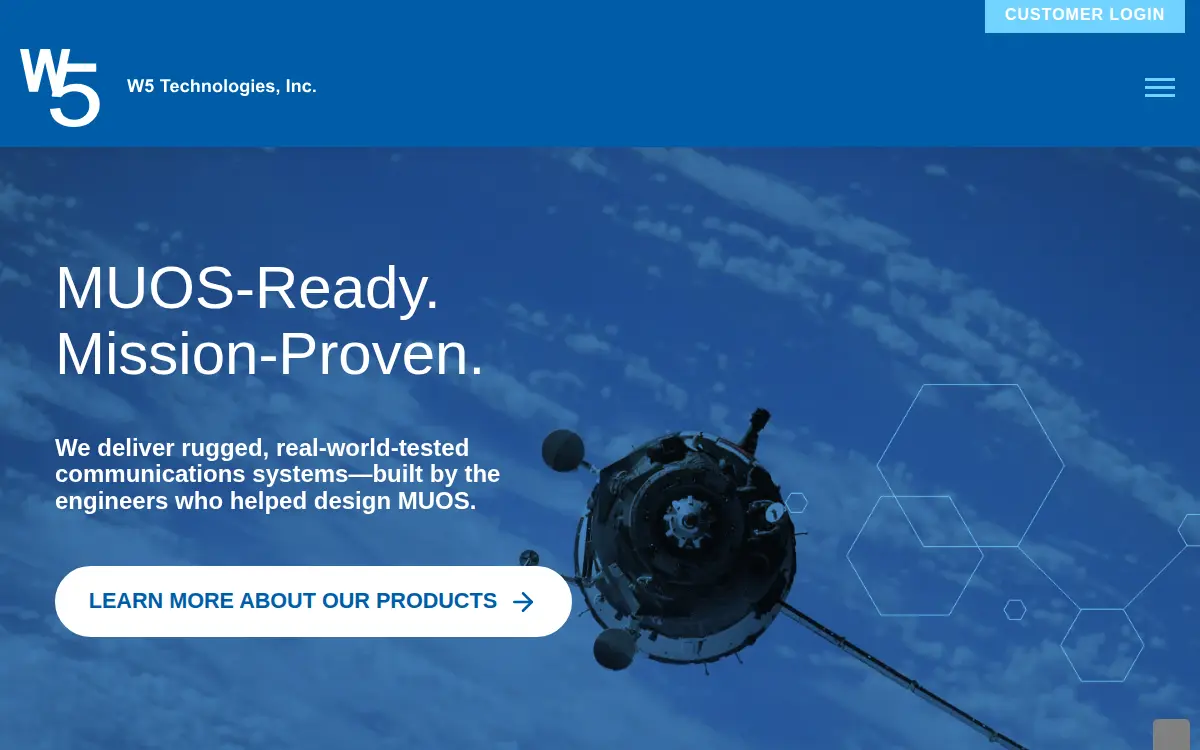 Homepage of W5 Technologies INC