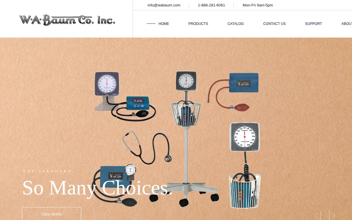 Homepage of W. A. Baum Co., INC.