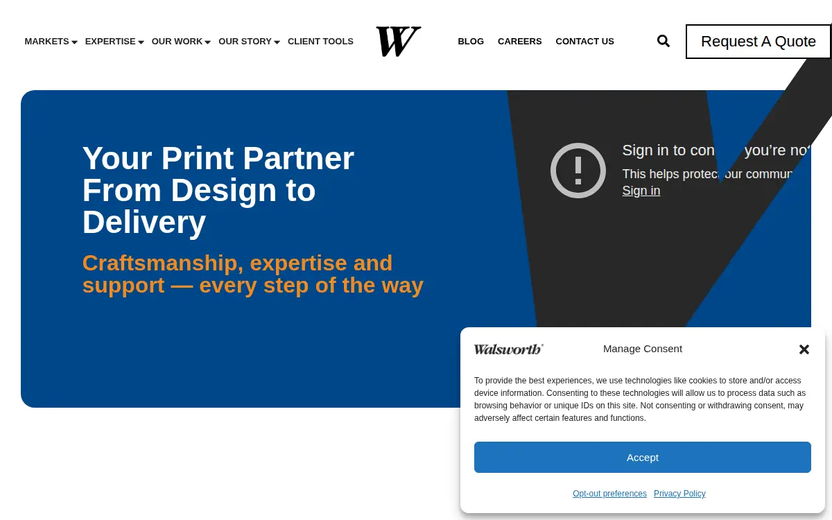 Homepage of Walsworth Publishing Company, INC.