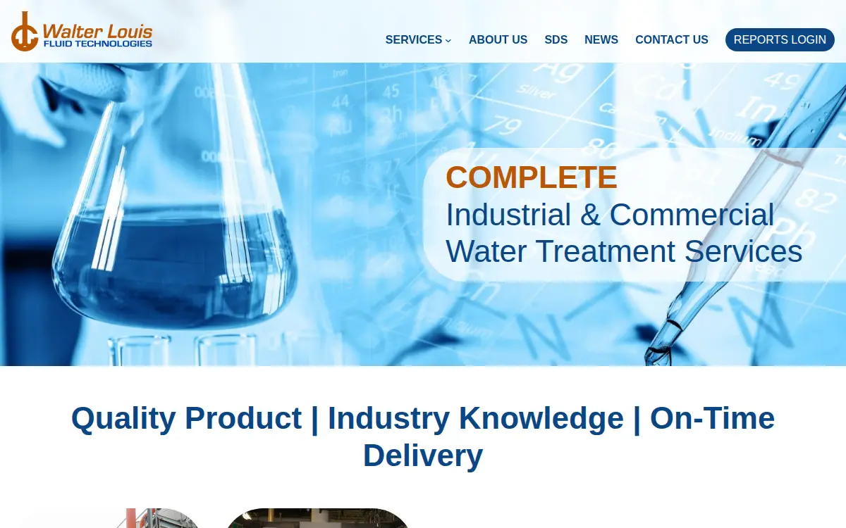 Homepage of Walter Louis Chemicals & Associates, INC.