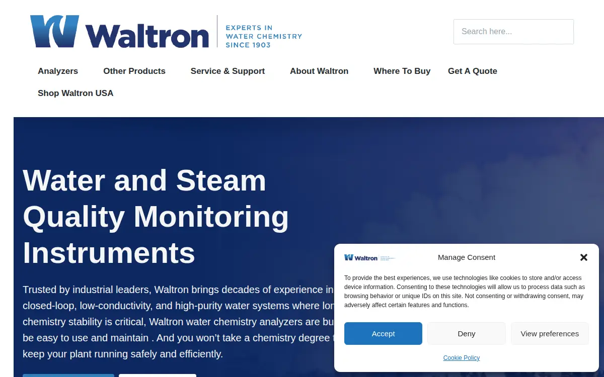 Homepage of Waltron Bull & Roberts, LLC