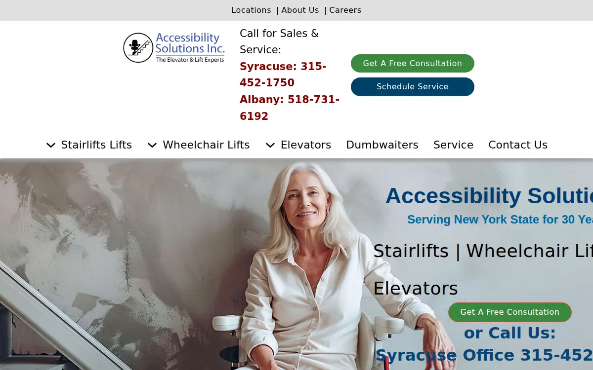 Homepage of Accessibility Solutions INC