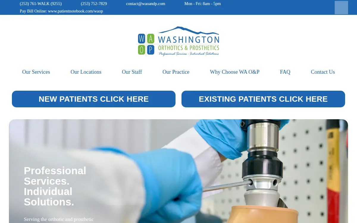 Homepage of Lizotte P&o Associates LLC