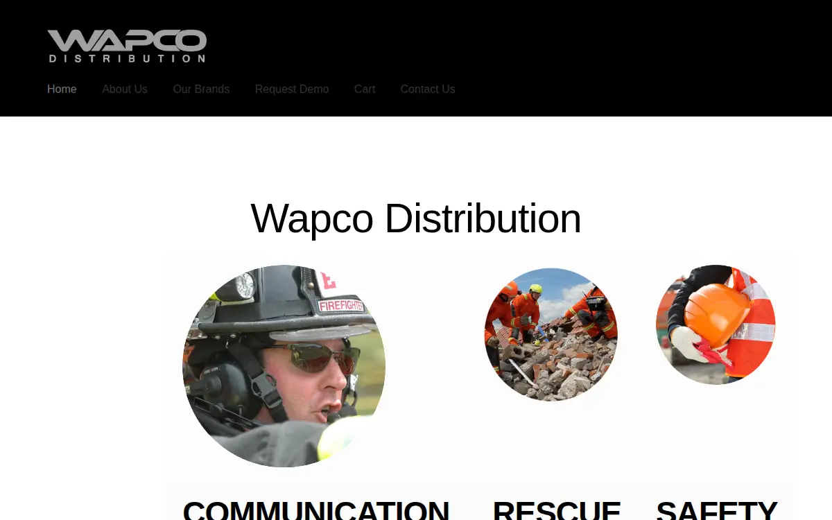 Homepage of Wapco Distribution LLC