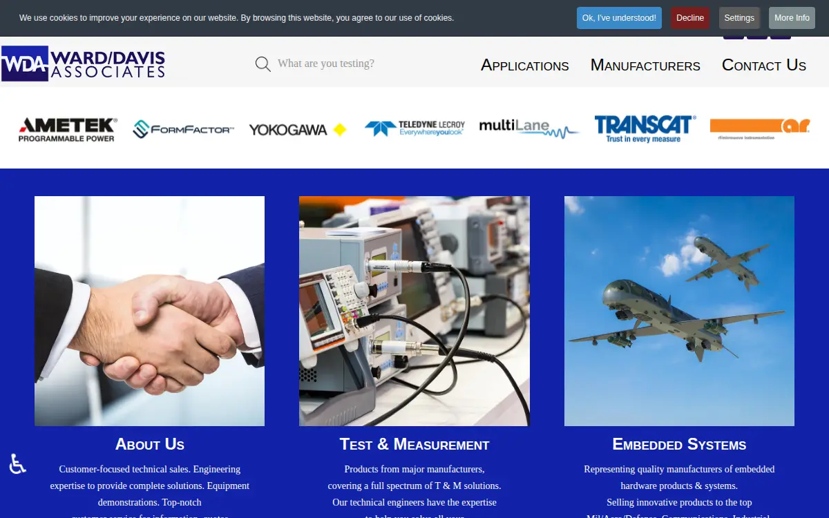 Homepage of Ward/davis Associates, INC.