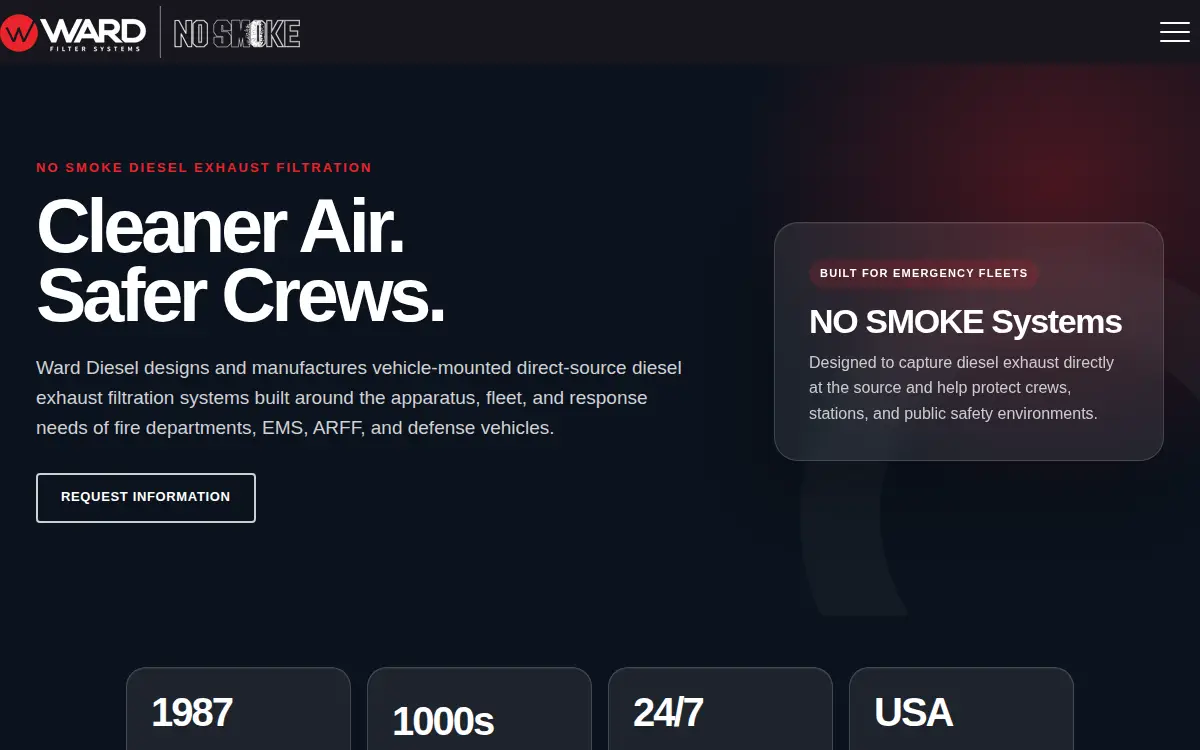 Homepage of Beecher Emission Solution Technologies LLC