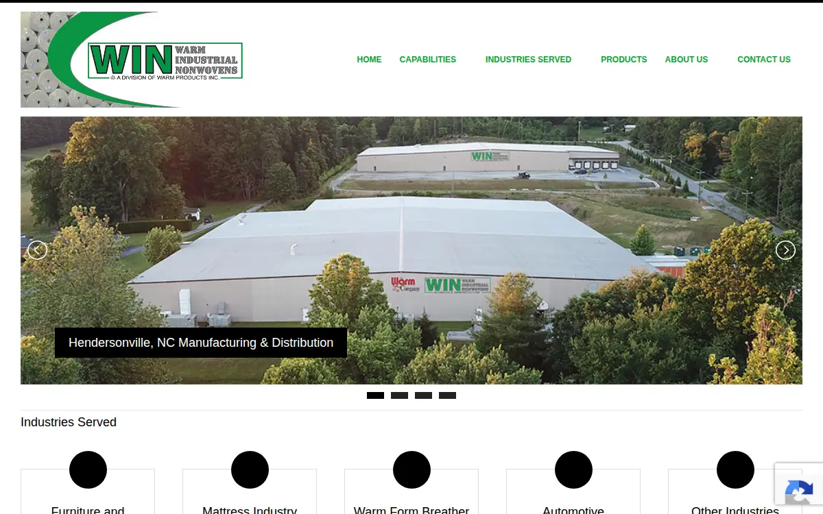 Homepage of Warm Products, INC.