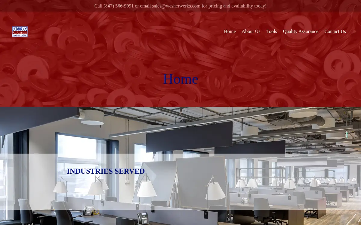 Homepage of All American Washer Werks INC