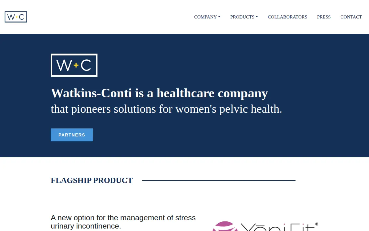 Homepage of Watkins-conti Products INC