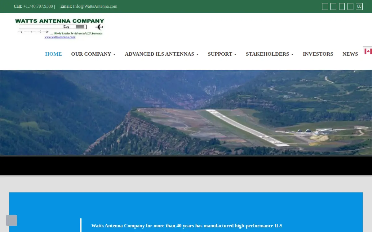 Homepage of Watts Antenna Company