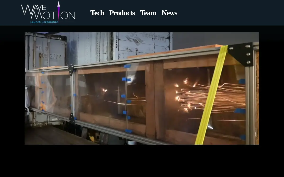 Homepage of Wave Motion Launch Corporation