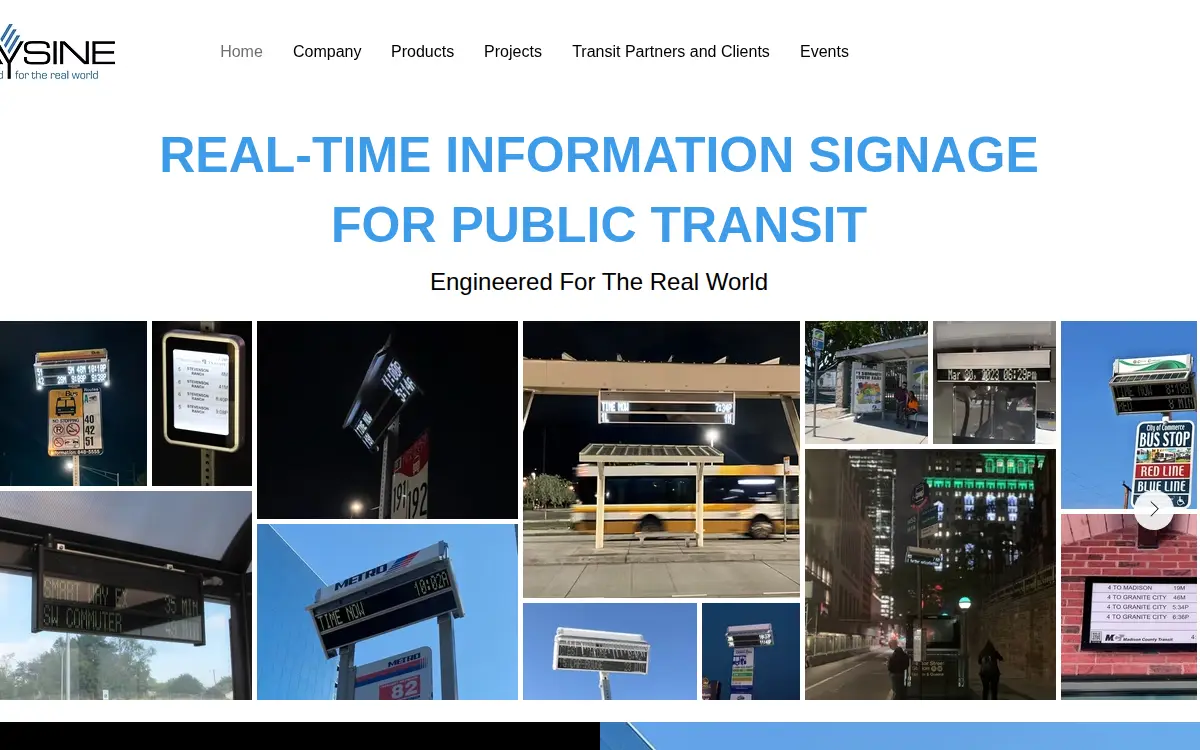 Homepage of Way Sine LLC