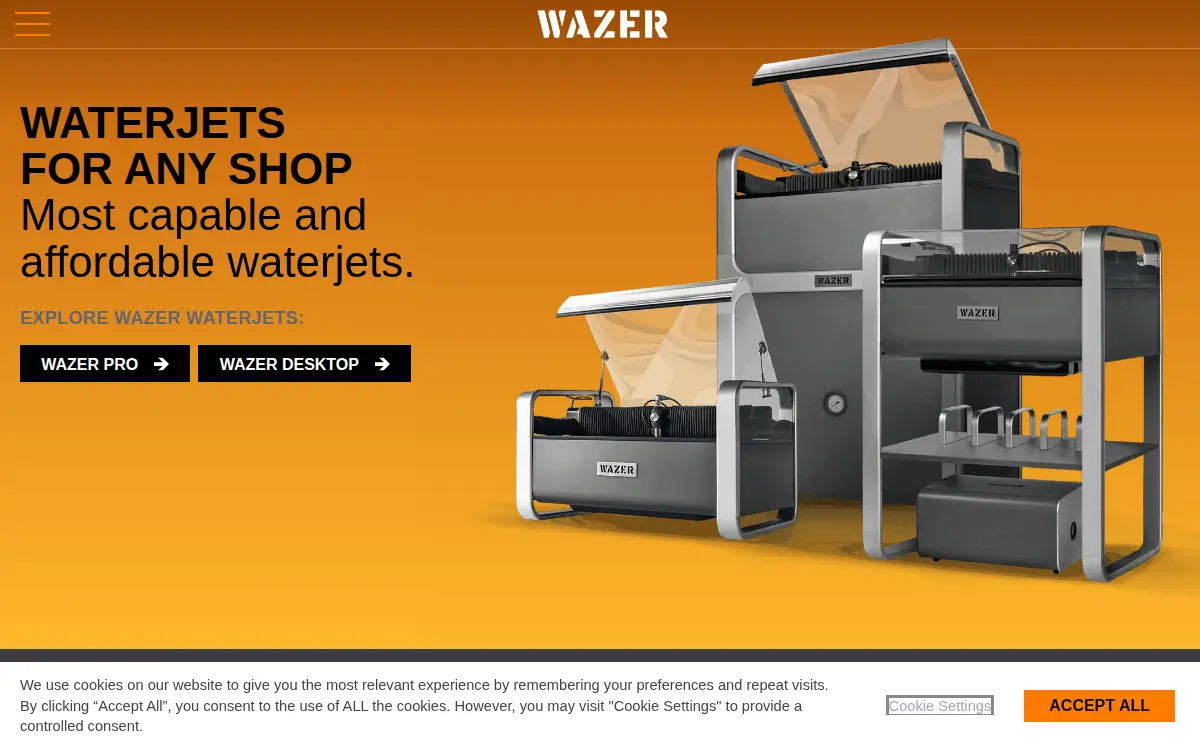 Homepage of Wazer INC