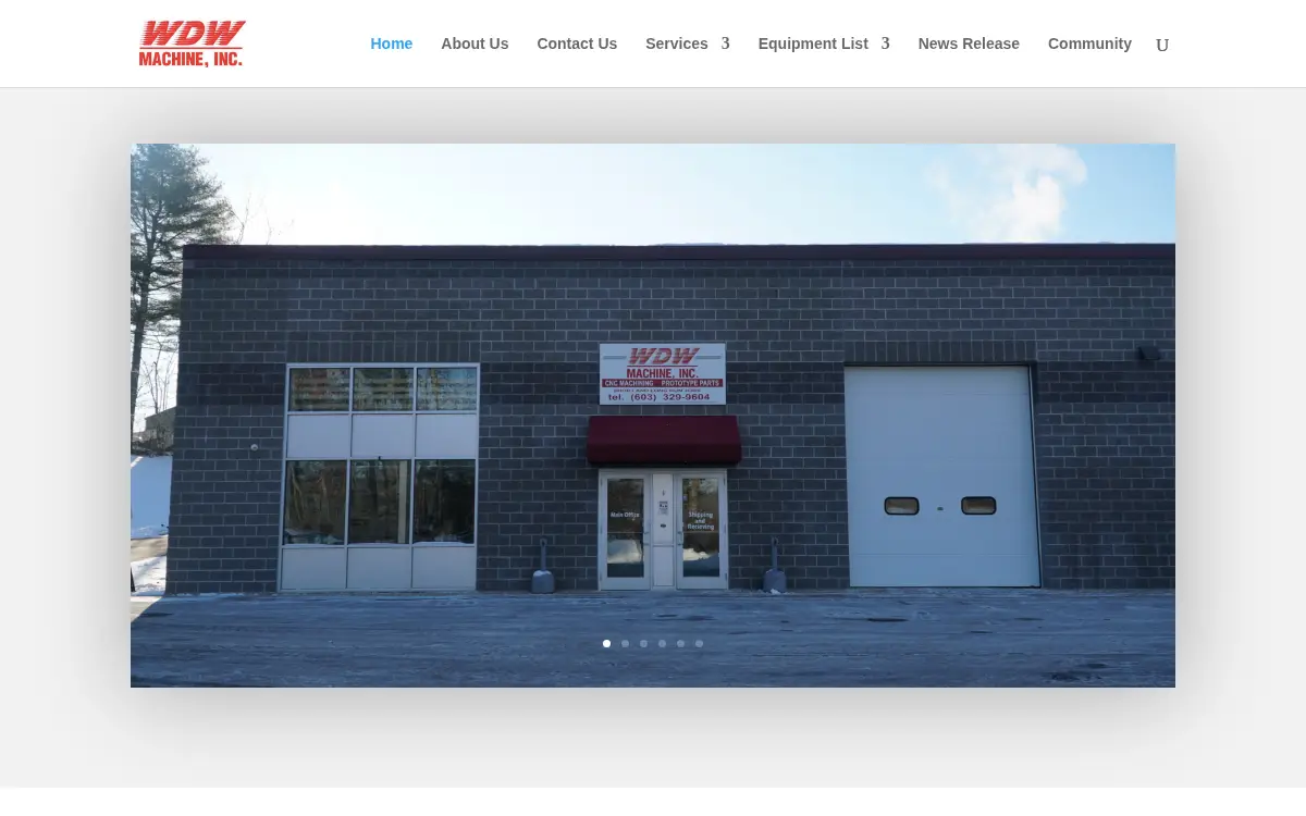 Homepage of Wdw Machine INC