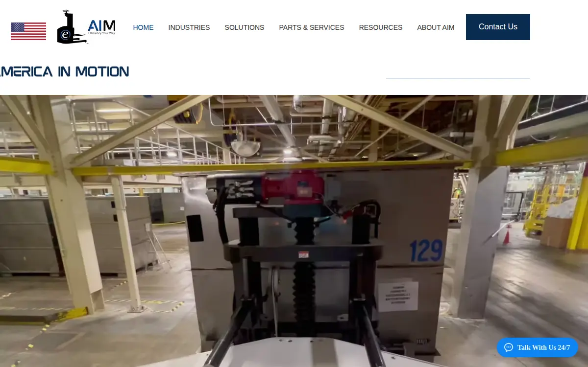 Homepage of America in Motion, INC