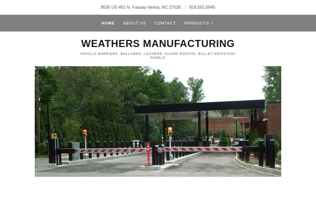 Homepage of Weathers Machine Manufacturing INC