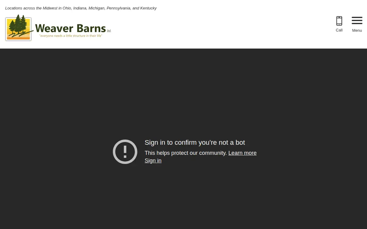 Homepage of Weaver Barns LTD