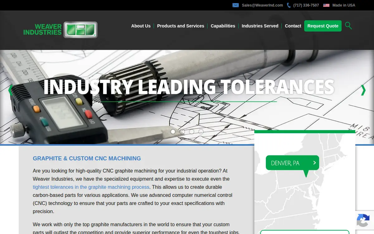 Homepage of Weaver Industries INC