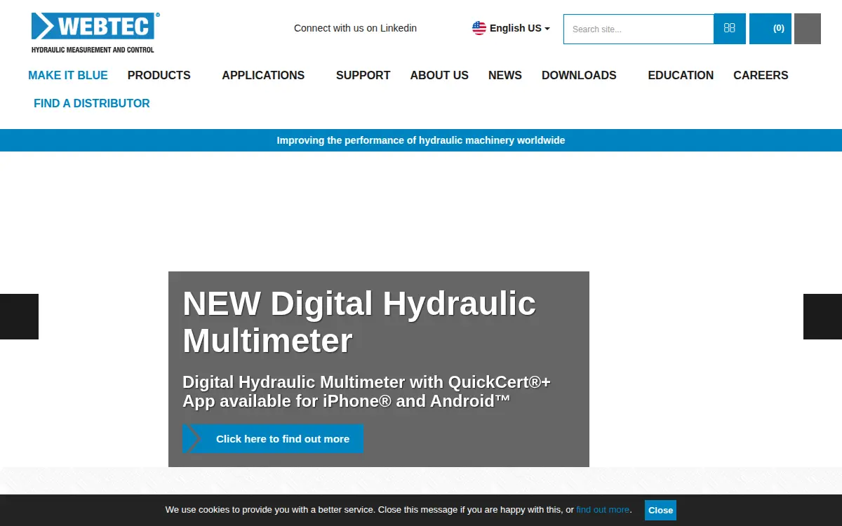 Homepage of Webtec LLC