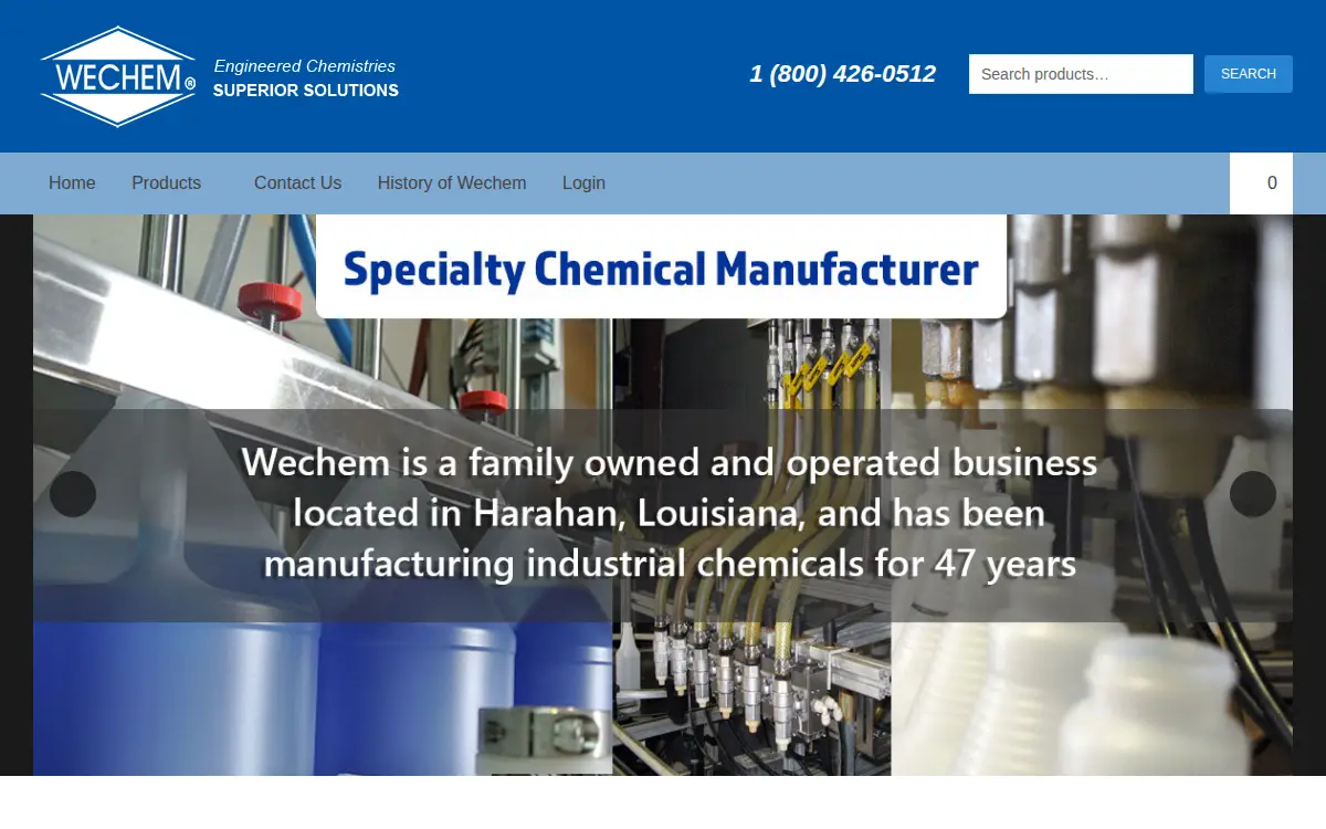 Homepage of Wechem INC