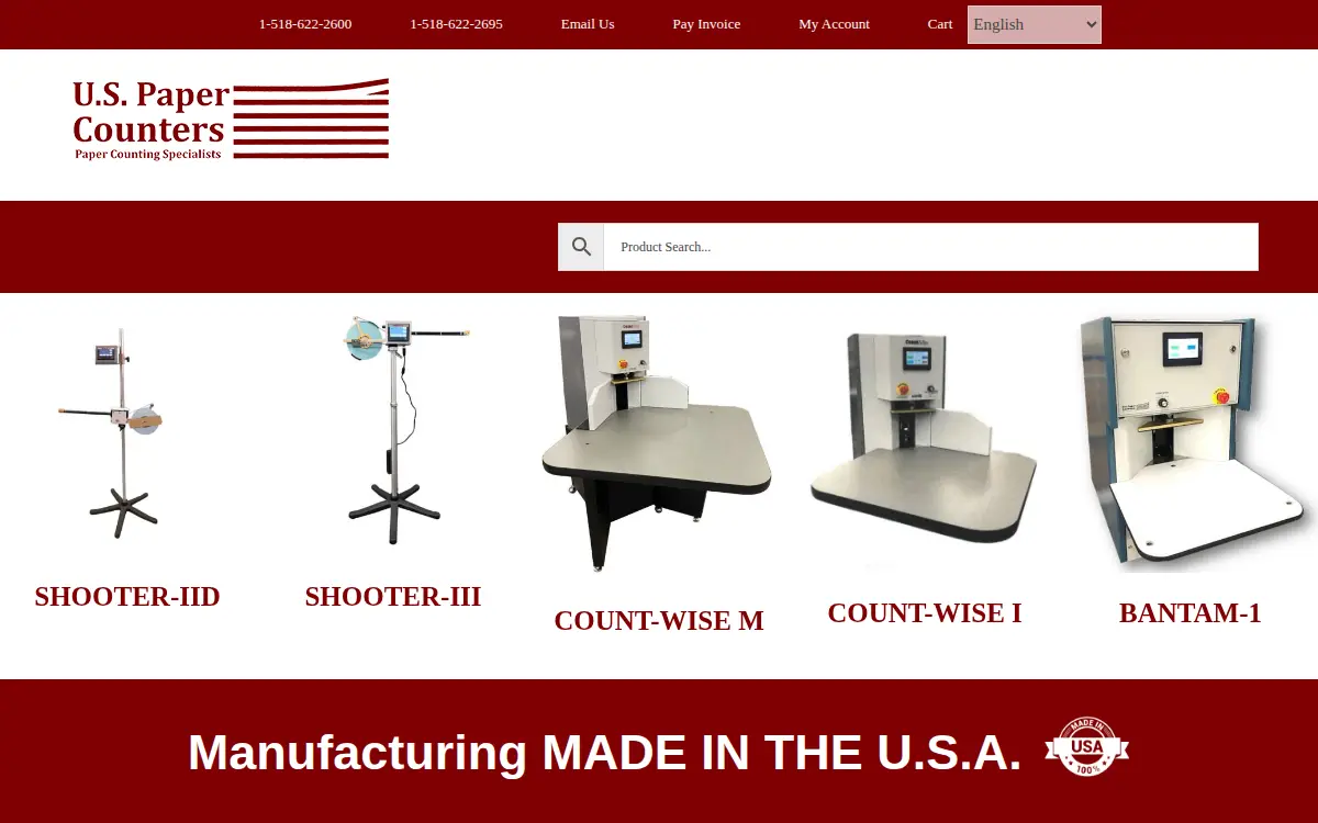Homepage of 4-seasons Counting Systems, INC