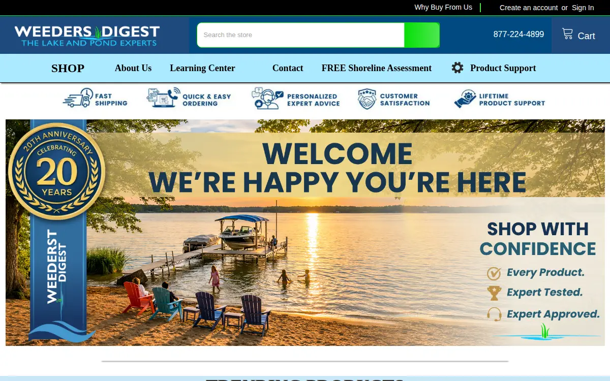 Homepage of Lake Weeders Digest LLC