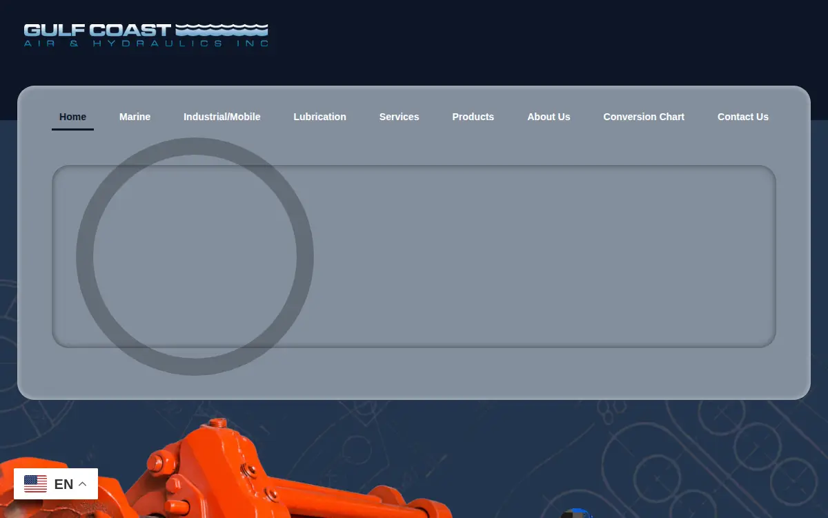 Homepage of Gulf Coast Air & Hydraulics INC